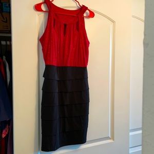 Red/Black Dress